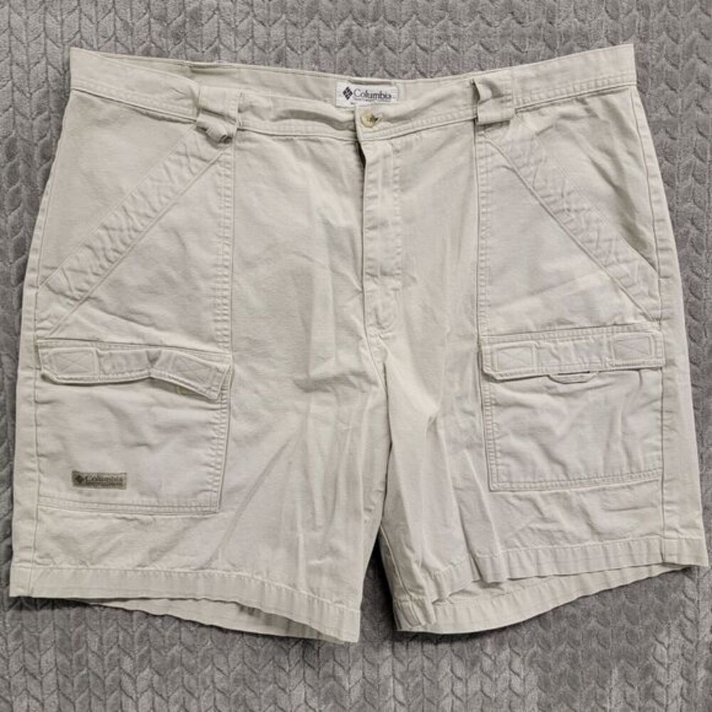 Vintage Columbia Cargo Shorts Mens 40 Waist Tab Hiking Outdoor Made‎ In USA